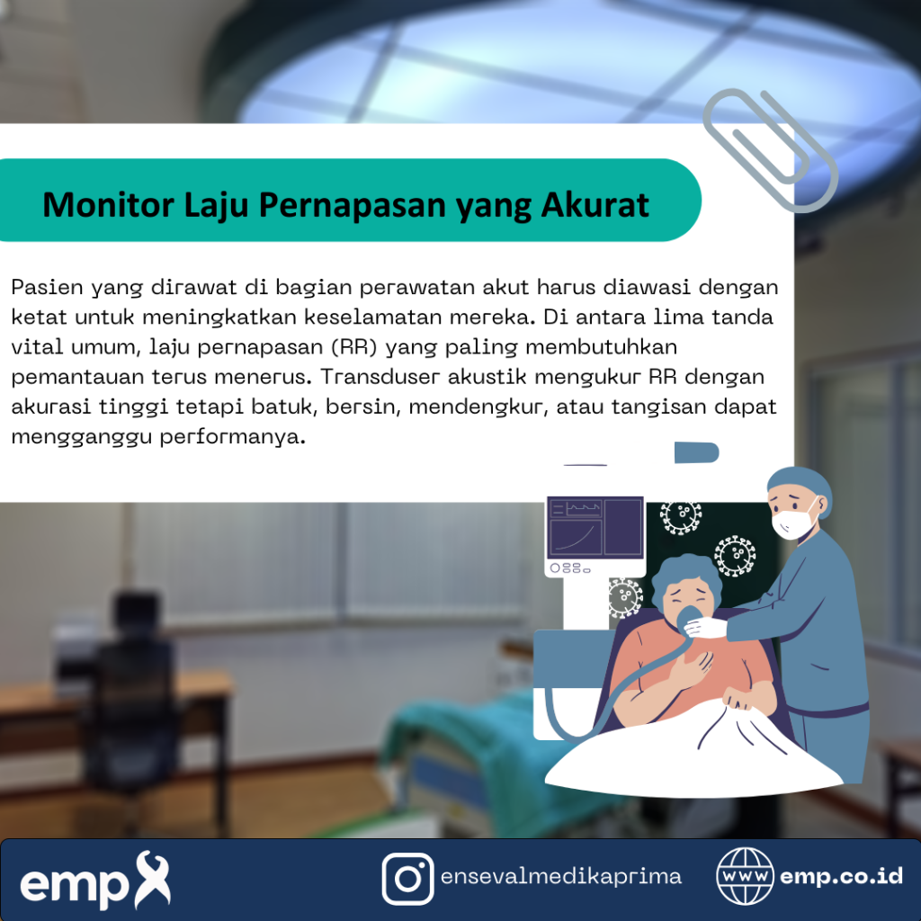 Monitor laju pernapasan yang akurat